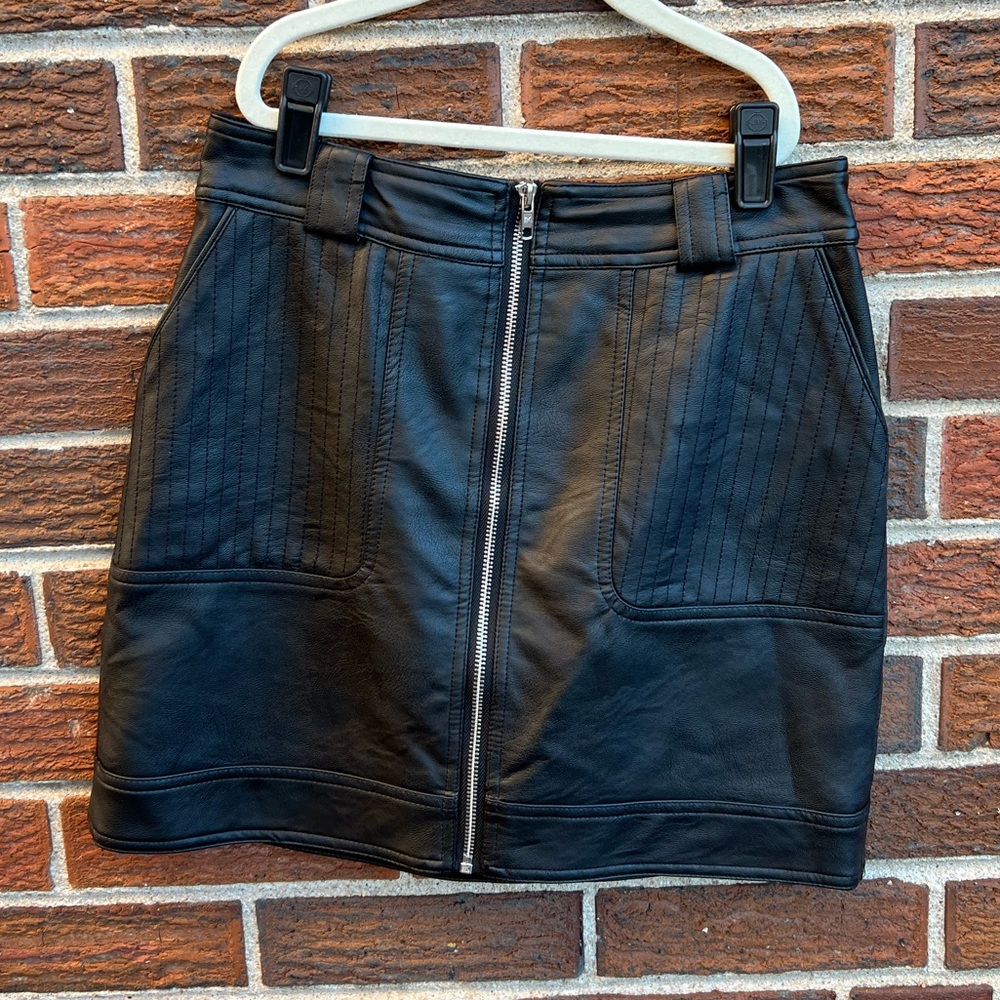 Topshop Leather Skirt